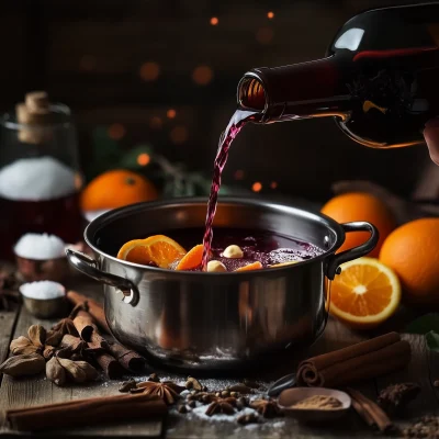 Spiced Red Wine Preparation