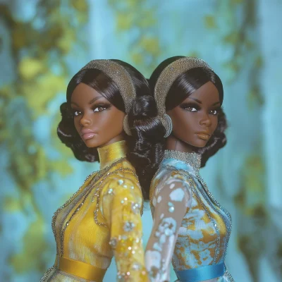 Ethereal Gemini Twin Barbies