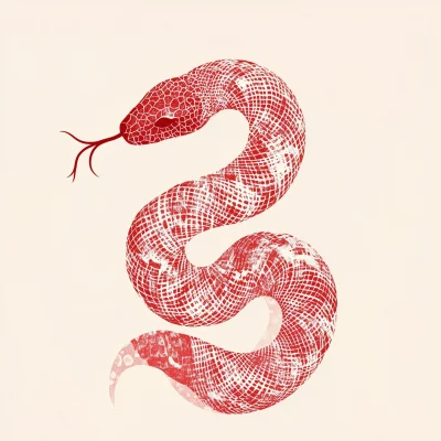 Fingerprint Snake Illustration