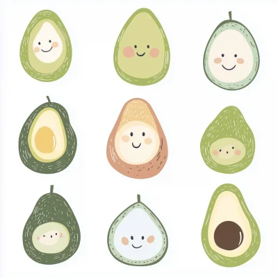 Smiling Avocados