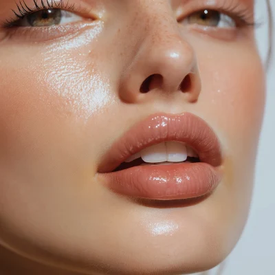 Glossy Lips Model