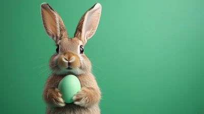 Funny Bunny with Easter Egg