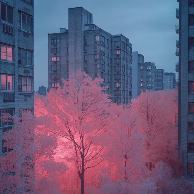 Glowing Urban Landscape