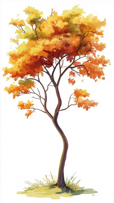 Maple Tree Illustration