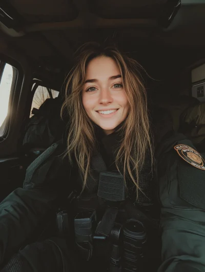 Smiling Police Officer