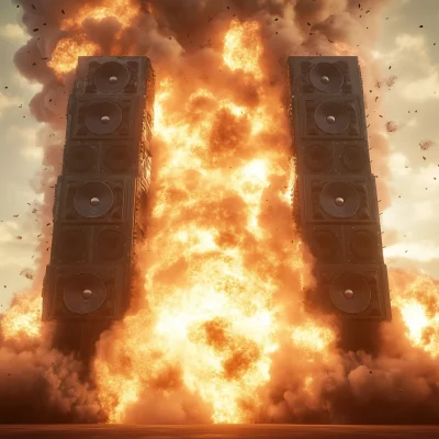 Nuclear Explosion with Speaker System