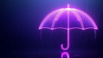 Futuristic Neon Umbrella