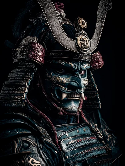 Ancient Samurai Portrait