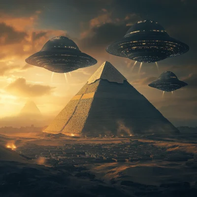 Aliens Building Pyramids