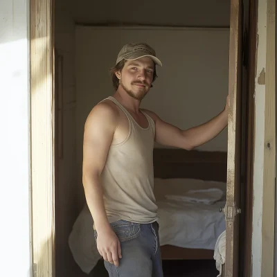 Redneck Man in Doorway