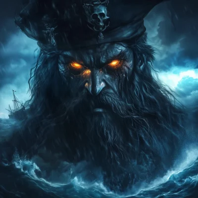 Creepy Blackbeard Portrait