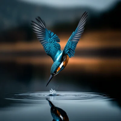 Diving Kingfisher