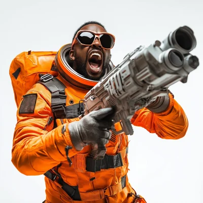 Astronaut in Orange Suit