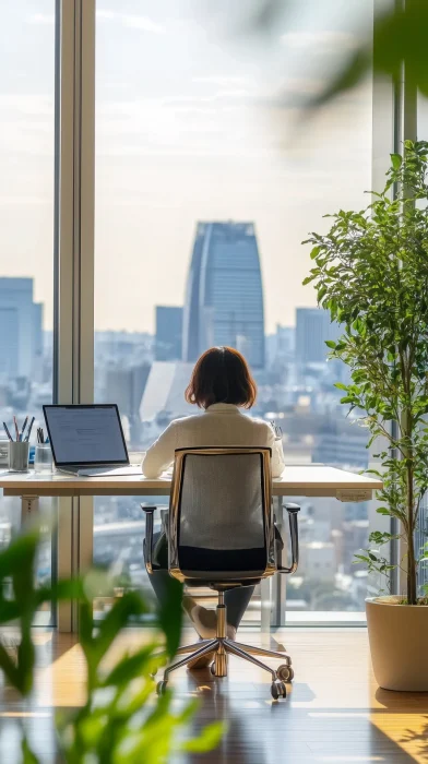 Cute Japanese Office Worker