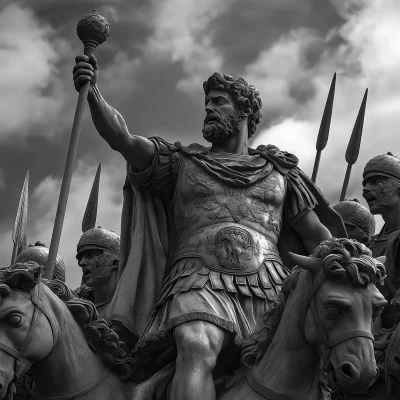 Marcus Aurelius Leading a Legion