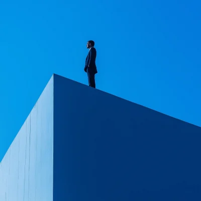 Businessman in Blue