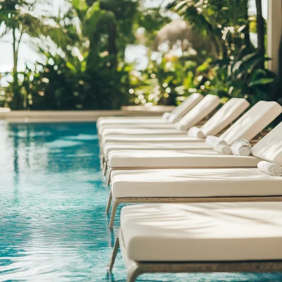 Lounge Chairs by the Pool