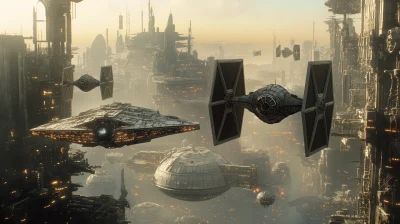 Coruscant Skyline View