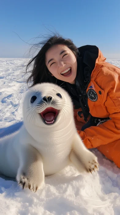 Playful Baby Seal