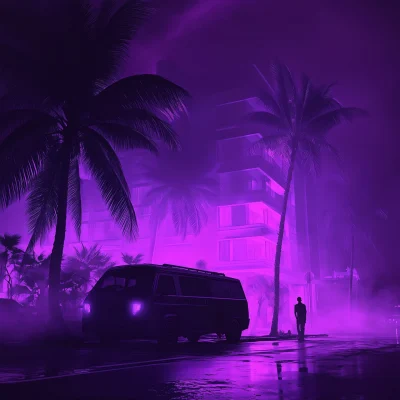 Neon Miami Night