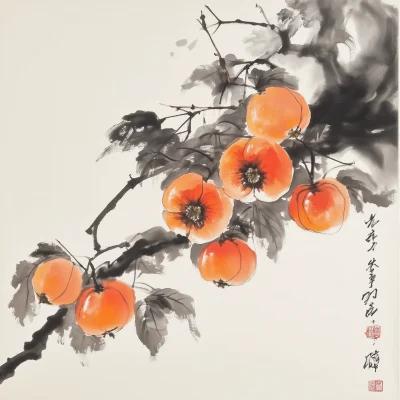 Persimmon in Traditional Style