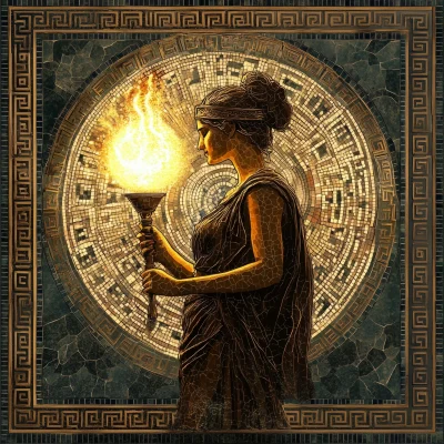 Greek Goddess Mosaic