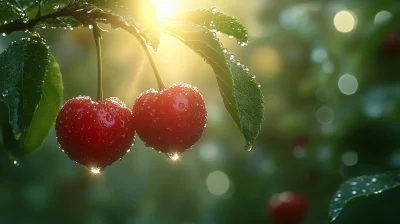 Sunlit Cherries