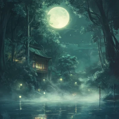 Enchanting Anime Night Scene