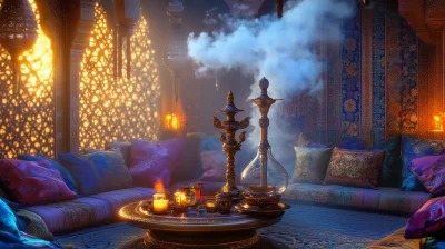 Decorative Hookah in Lounge