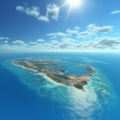 Turks and Caicos Aerial View