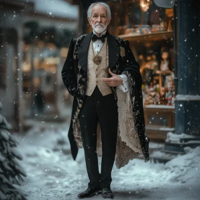 Elderly Man in Tuxedo