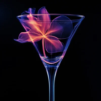 X-Ray of a Cocktail Glass