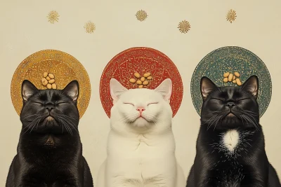 Holy Feline Triptych