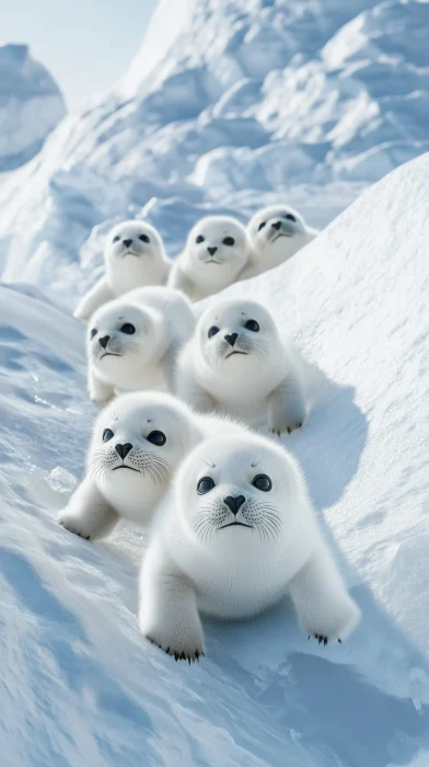 Adorable Seal Cubs