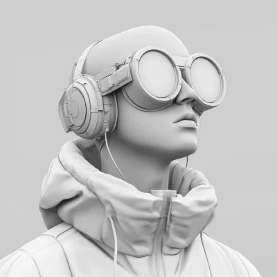 Conceptual Male Glasses