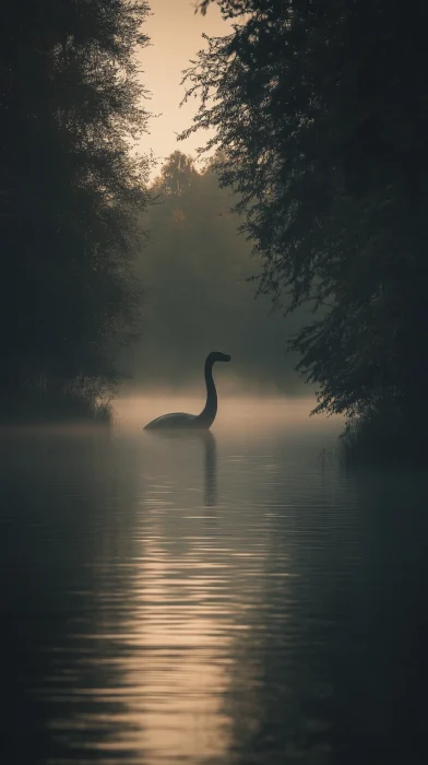 Misty Lake Encounter