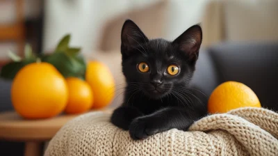 Sleek Black Kitten