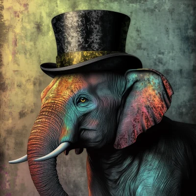 Elephant in a Top Hat