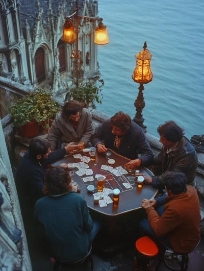 1980s Poker Game