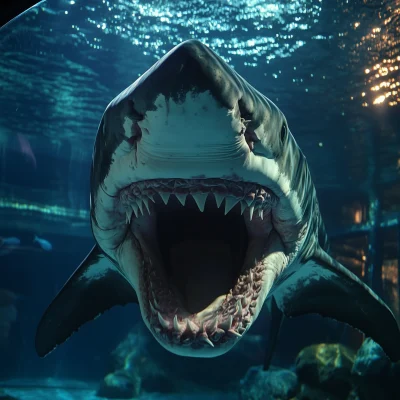 Megalodon in Aquarium