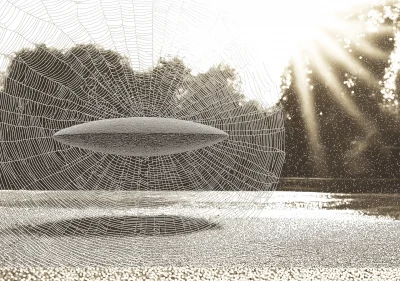 UFO in Spider Web