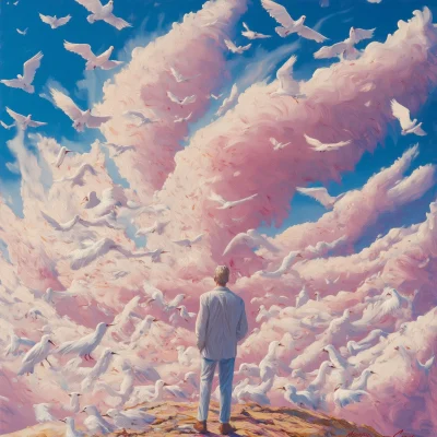 Surreal Sky Man