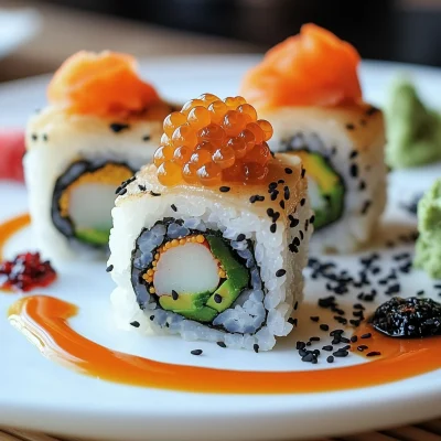 Delightful Sushi Plate