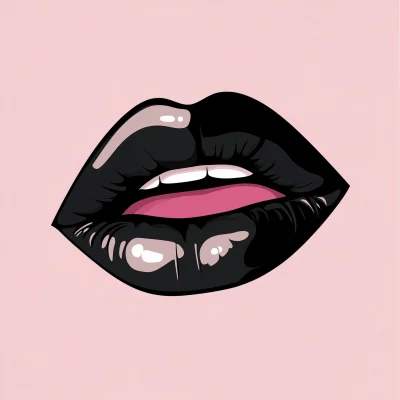 Minimalistic Lipstick Logo