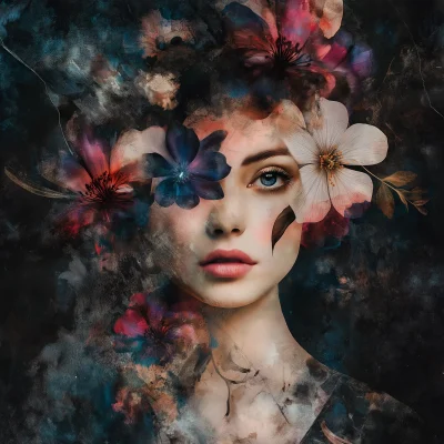 Surreal Floral Portrait