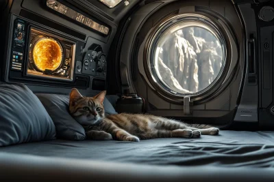 Cat in Spaceship