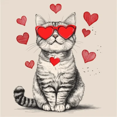 Valentine’s Cat