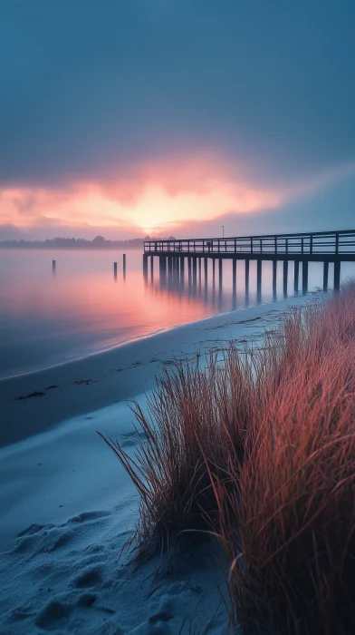 German Beachscape at Sunrise