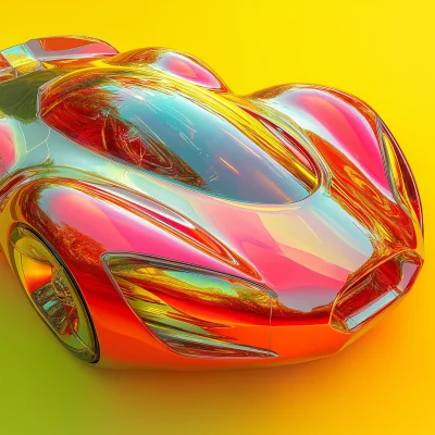 Futuristic Car Sculpture