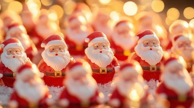 Festive Santa Claus Candles